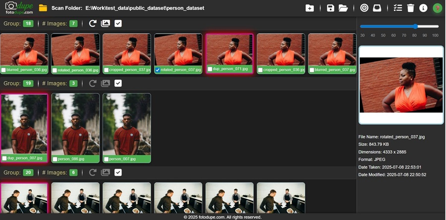 Best image selection